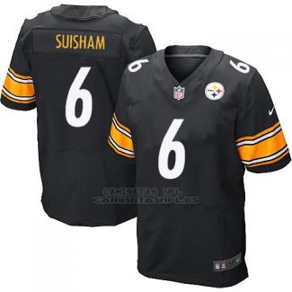 Camiseta Pittsburgh Steelers Suisham Negro Nike Elite NFL Hombre
