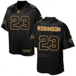 Camiseta San Francisco 49ers Robinson 2016 Negro Nike Elite Pro Line Gold NFL Hombre