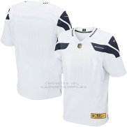 Camiseta Seattle Seahawks Blanco Nike Gold Elite NFL Hombre