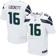 Camiseta Seattle Seahawks Lockett Blanco Nike Elite NFL Hombre