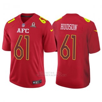 Camiseta AFC Hudson Rojo 2017 Pro Bowl NFL Hombre