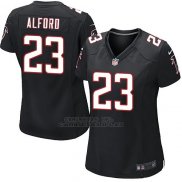 Camiseta Atlanta Falcons Alford Negro Nike Game NFL Mujer