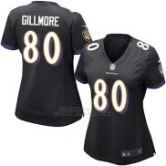 Camiseta Baltimore Ravens Gillmore Negro Nike Game NFL Mujer