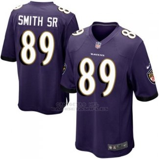 Camiseta Baltimore Ravens Smith Sr Violeta Nike Game NFL Nino