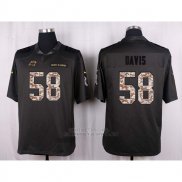 Camiseta Carolina Panthers Davis Apagado Gris Nike Anthracite Salute To Service NFL Hombre