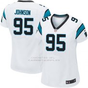 Camiseta Carolina Panthers Johnson Blanco Nike Game NFL Mujer