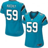 Camiseta Carolina Panthers Kuechly Lago Azul Nike Game NFL Mujer