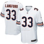 Camiseta Chicago Bears Langford Blanco Nike Game NFL Hombre