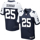 Camiseta Dallas Cowboys Dunbar Profundo Azul y Blanco Nike Elite NFL Hombre