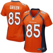 Camiseta Denver Broncos Green Naranja Nike Game NFL Mujer