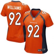 Camiseta Denver Broncos Williams Naranja Nike Game NFL Mujer