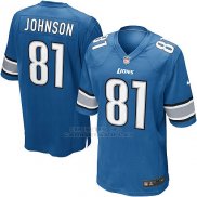 Camiseta Detroit Lions Johnson Azul Nike Game NFL Hombre
