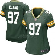 Camiseta Green Bay Packers Clark Verde Militar Nike Game NFL Mujer