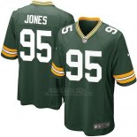 Camiseta Green Bay Packers Jones Verde Militar Nike Game NFL Nino