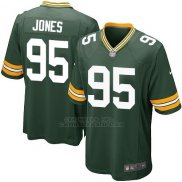 Camiseta Green Bay Packers Jones Verde Militar Nike Game NFL Nino