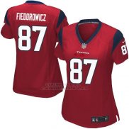 Camiseta Houston Texans Fiedorowicz Rojo Nike Game NFL Mujer