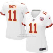 Camiseta Kansas City Chiefs Smith Blanco Nike Game NFL Mujer
