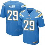 Camiseta Los Angeles Chargers Mager Azul Nike Elite NFL Hombre
