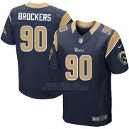 Camiseta Los Angeles Rams Brockers Profundo Azul Nike Elite NFL Hombre