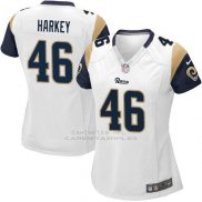 Camiseta Los Angeles Rams Harkey Blanco Nike Game NFL Mujer