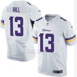 Camiseta Minnesota Vikings Hill Blanco Nike Elite NFL Hombre