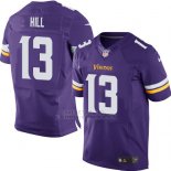 Camiseta Minnesota Vikings Hill Violeta Nike Elite NFL Hombre