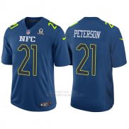 Camiseta NFC Peterson Azul 2017 Pro Bowl NFL Hombre