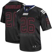 Camiseta NFL Elite Hombre New York Giants 26 Saquon Barkley Negro Stitched