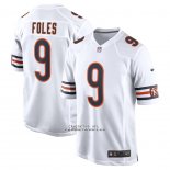 Camiseta NFL Game Chicago Bears Nick Foles 9 Blanco