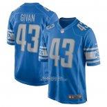 Camiseta NFL Game Detroit Lions Nolan Givan Azul