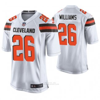 Camiseta NFL Game Hombre Cleveland Browns Greedy Williams Blanco