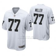 Camiseta NFL Game Hombre Oakland Raiders Kolton Miller Blanco
