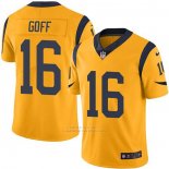 Camiseta NFL Game Los Angeles Rams 16 Jared Goff Oro