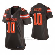 Camiseta NFL Game Mujer Cleveland Browns Jaelen Strong Marron