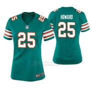 Camiseta NFL Game Mujer Miami Dolphins Xavien Howard Throwback Verde