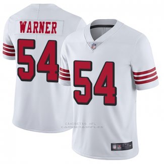Camiseta NFL Game San Francisco 49ers 54 Fred Warner Blanco