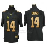 Camiseta NFL Gold Limited Hombre Minnesota Vikings 14 Diggs Negro