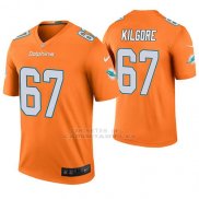 Camiseta NFL Legend Hombre Miami Dolphins Daniel Kilgore Naranja Color Rush