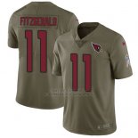 Camiseta NFL Limited Hombre Arizona Cardinals 11 Larry Fitzgerald Rojo Stitched 2017 Salute To Service
