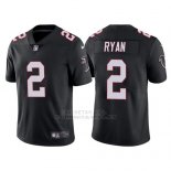 Camiseta NFL Limited Hombre Atlanta Falcons 2 Matt Ryan Vapor Untouchable Negro