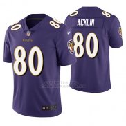 Camiseta NFL Limited Hombre Baltimore Ravens Jaleon Acklin Violeta Vapor Untouchable