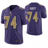 Camiseta NFL Limited Hombre Baltimore Ravens James Hurst Violeta Color Rush