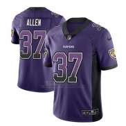 Camiseta NFL Limited Hombre Baltimore Ravens Javorius Allen Violeta 2018 Drift Fashion Color Rush