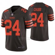 Camiseta NFL Limited Hombre Cleveland Browns Nick Chubb Marron Vapor Untouchable