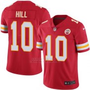 Camiseta NFL Limited Hombre Kansas City Chiefs 10 Tyreek Hill Rojo Stitched NFL Vapor Untouchable