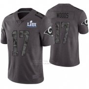 Camiseta NFL Limited Hombre Los Angeles Rams Robert Woods Gris Super Bowl LIII