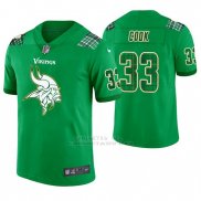 Camiseta NFL Limited Hombre Minnesota Vikings Dalvin Cook St. Patrick's Day Verde