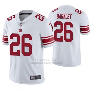 Camiseta NFL Limited Hombre New York Giants Saquon Barkley Blanco Vapor Untouchable