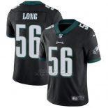 Camiseta NFL Limited Hombre Philadelphia Eagles 56 Chris Long Negro Alternate Stitched Vapor Untouchable