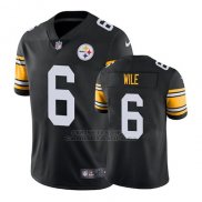 Camiseta NFL Limited Hombre Pittsburgh Steelers Matt Wile Negro Vapor Untouchable Throwback